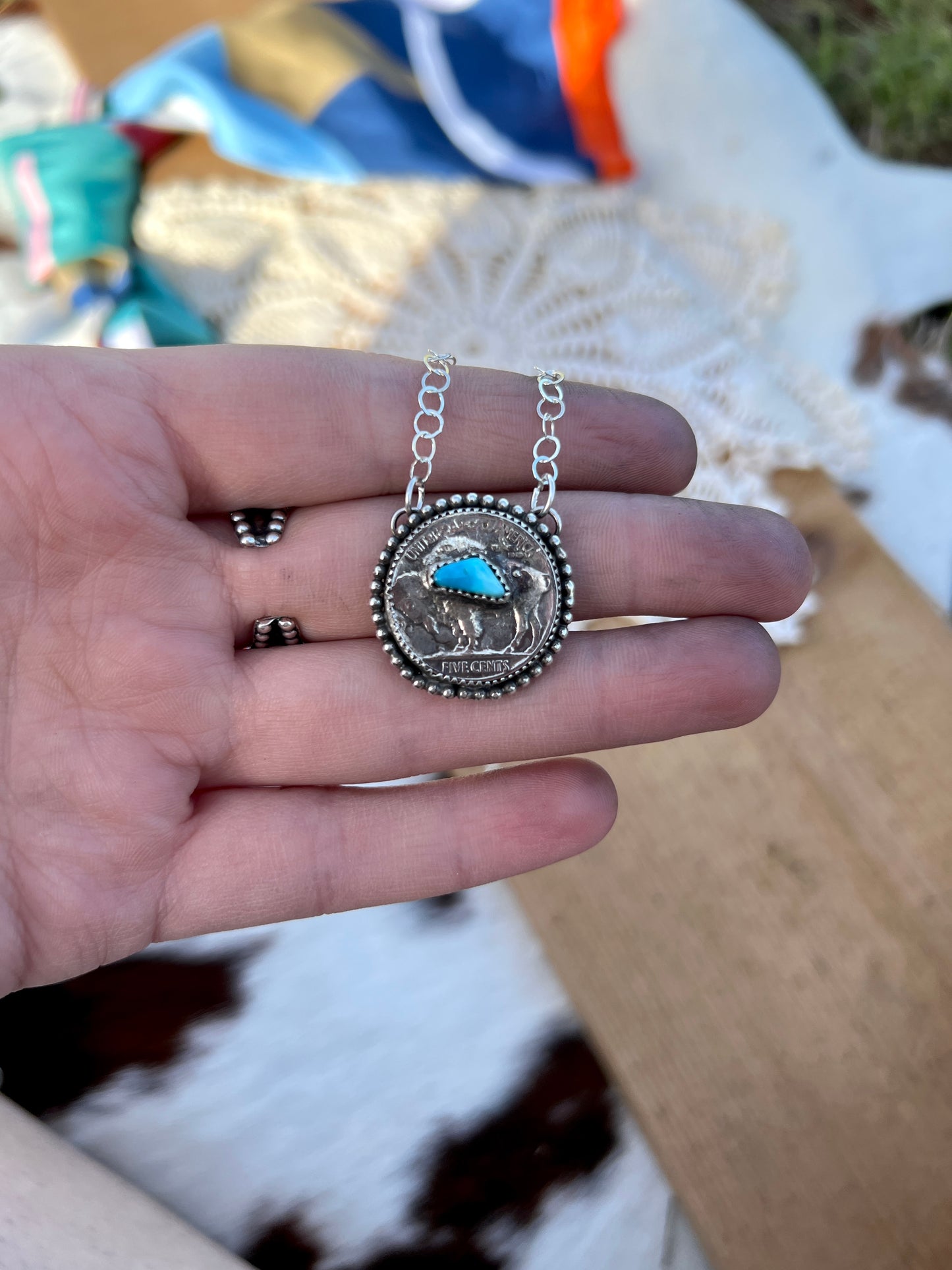 The Kingman Buffalo nickel Necklace