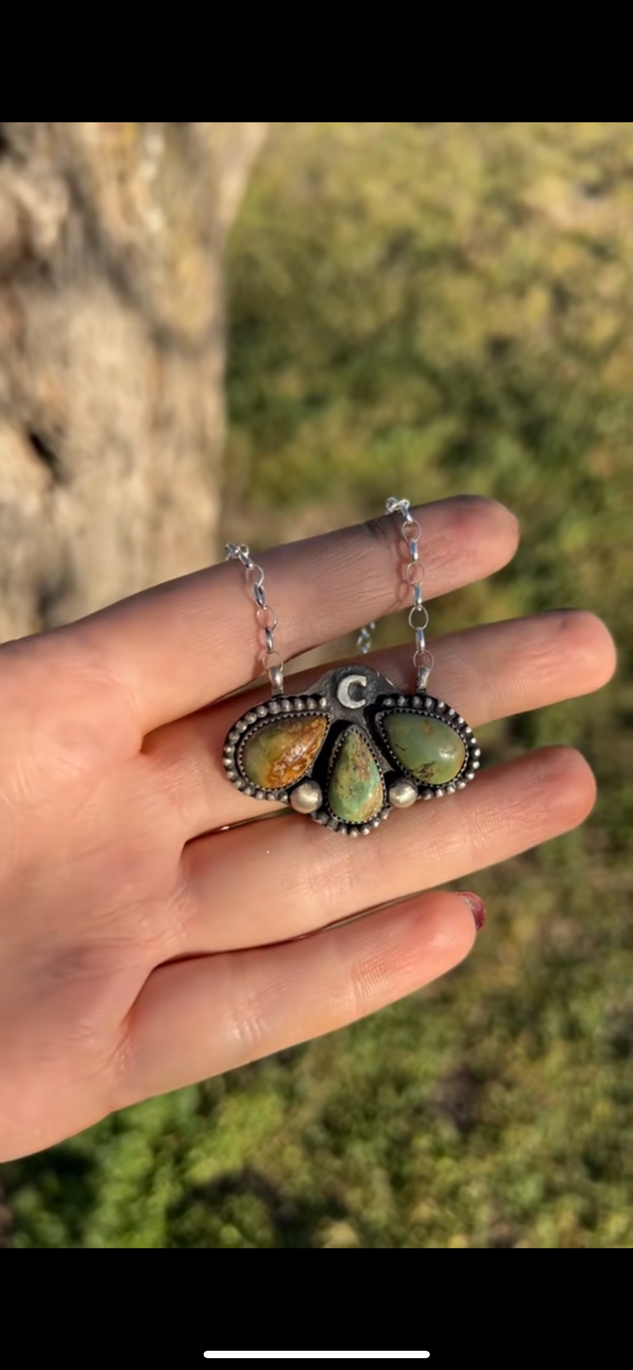GREEN Initial Necklace PRE-ORDERS