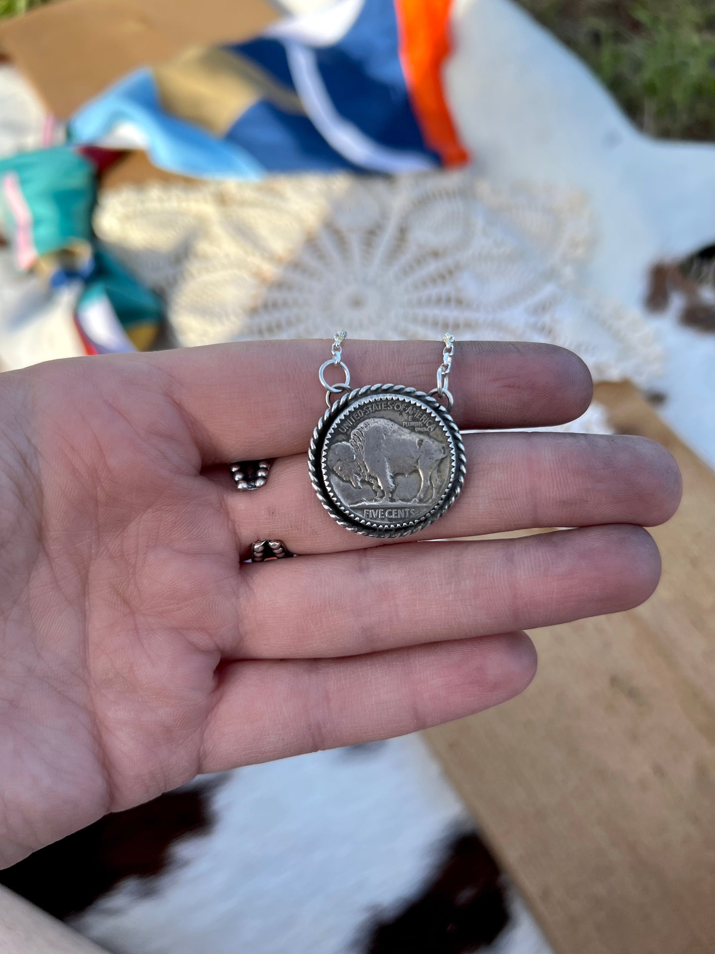The Twisted Buffalo Nickel Necklace