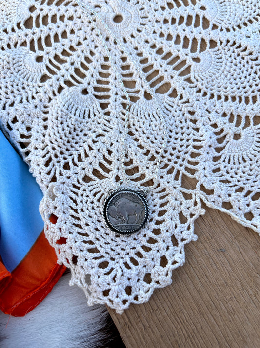 The Twisted Buffalo Nickel Necklace