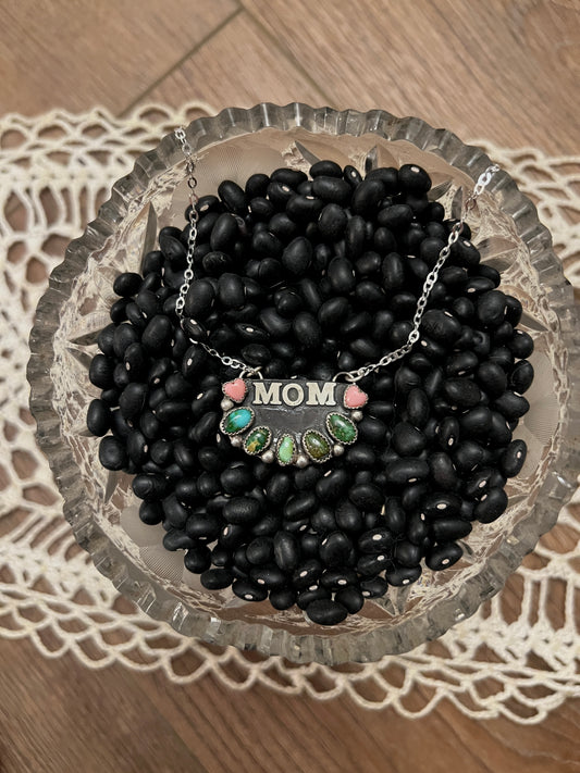 Normal letter MOM necklace